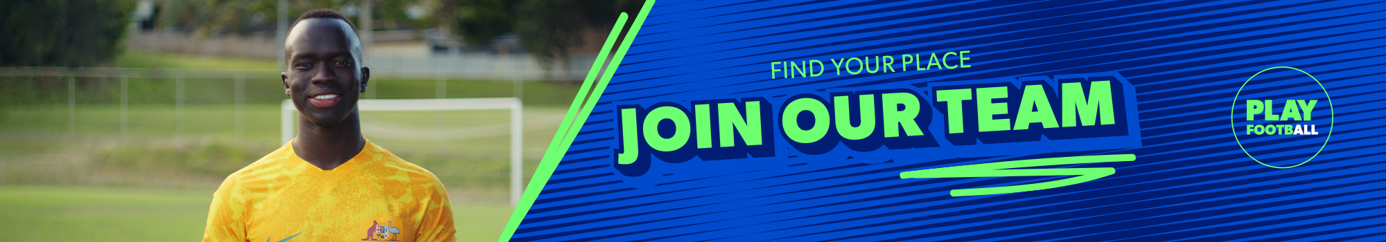 Play Football - thin banner