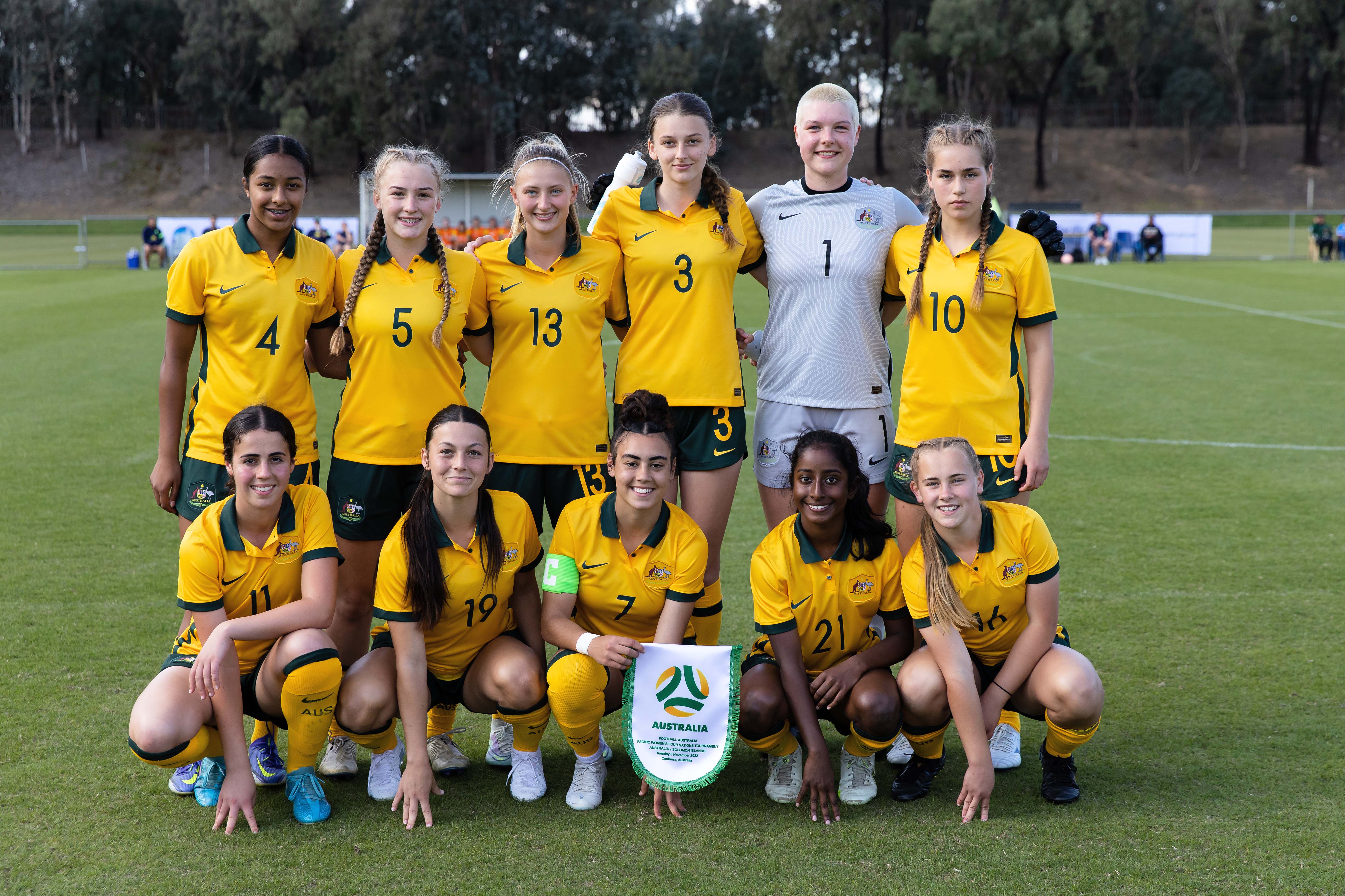 The CommBank Young Matildas during the 2022 Pacific Four Nations Tournament. (Photo: PacificAus Sports)