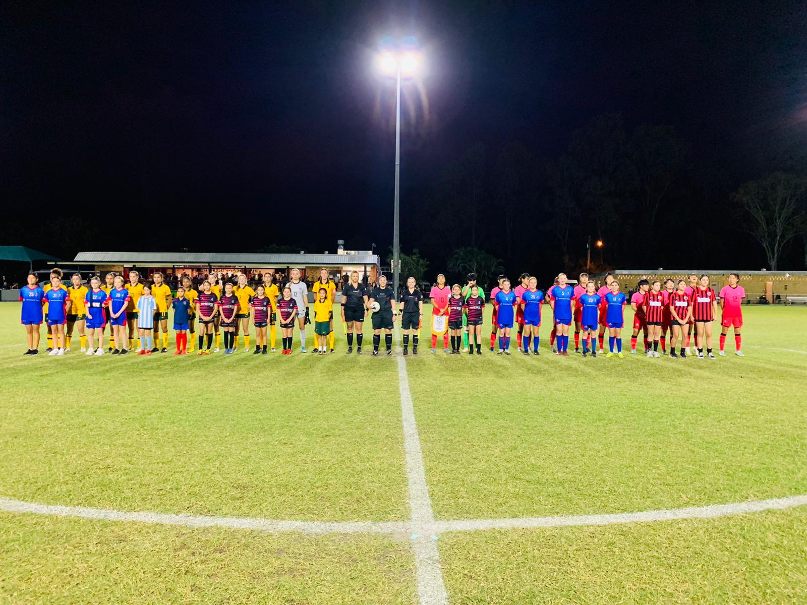 The CommBank Junior Matildas during their game against Korea Republic in November 2022 in Queensland.