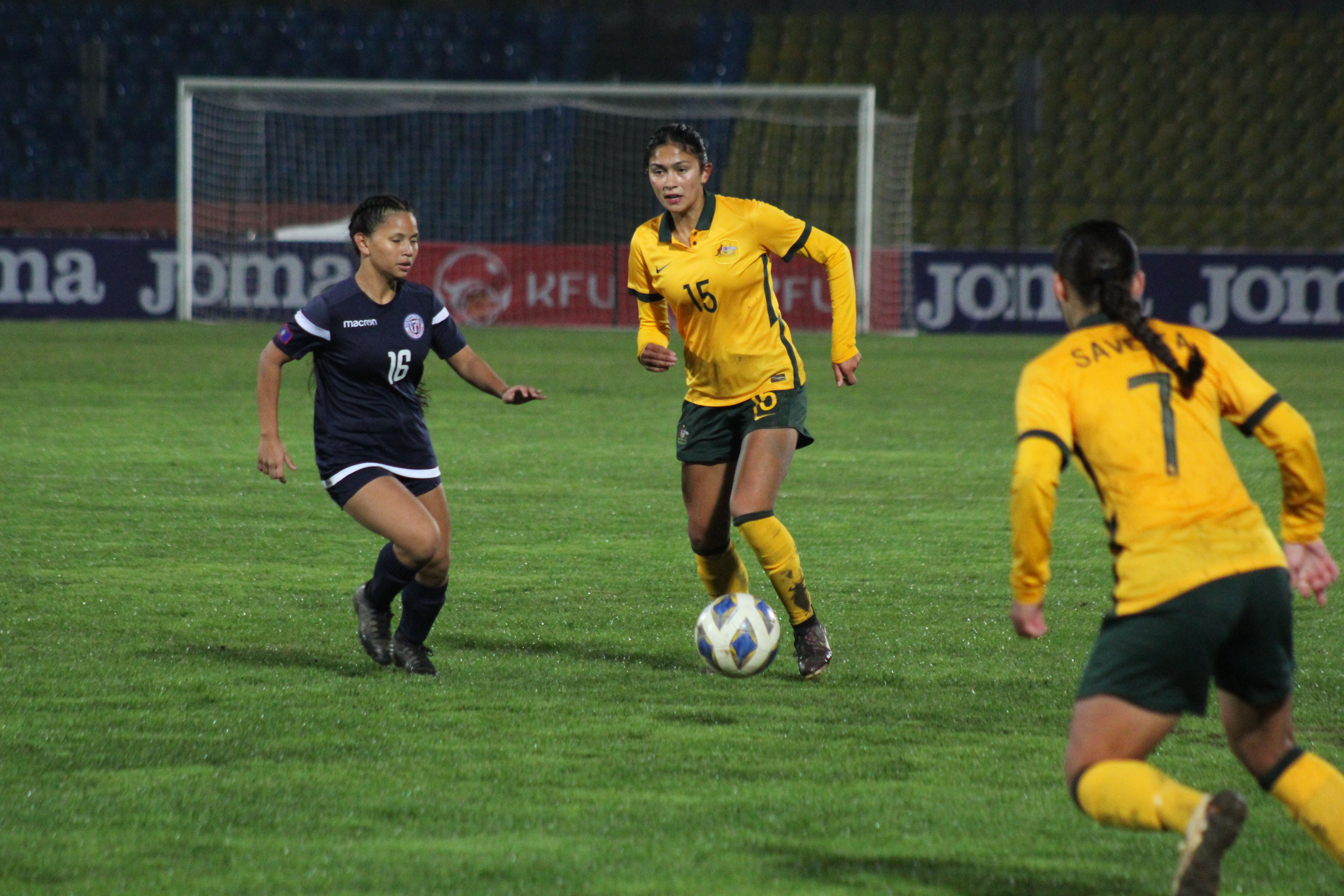 Alexia Apostolakis during Australia's match against Guam in the 2024 AFC U-20 Women's Asian Cup Round 1 Qualifiers.