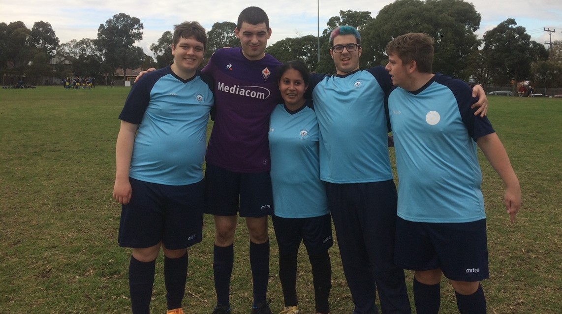 Luca - with his Glen Eira teammates.