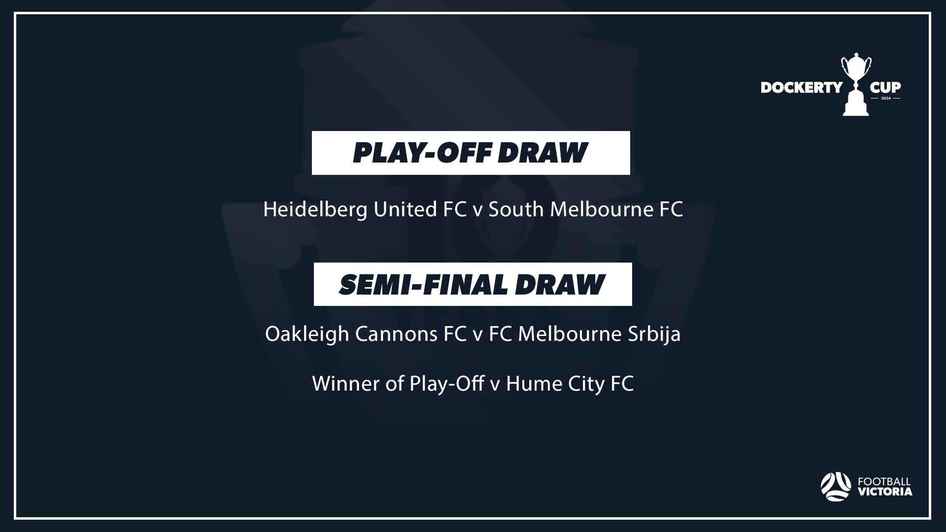 DOCKERTY FINALS DRAW