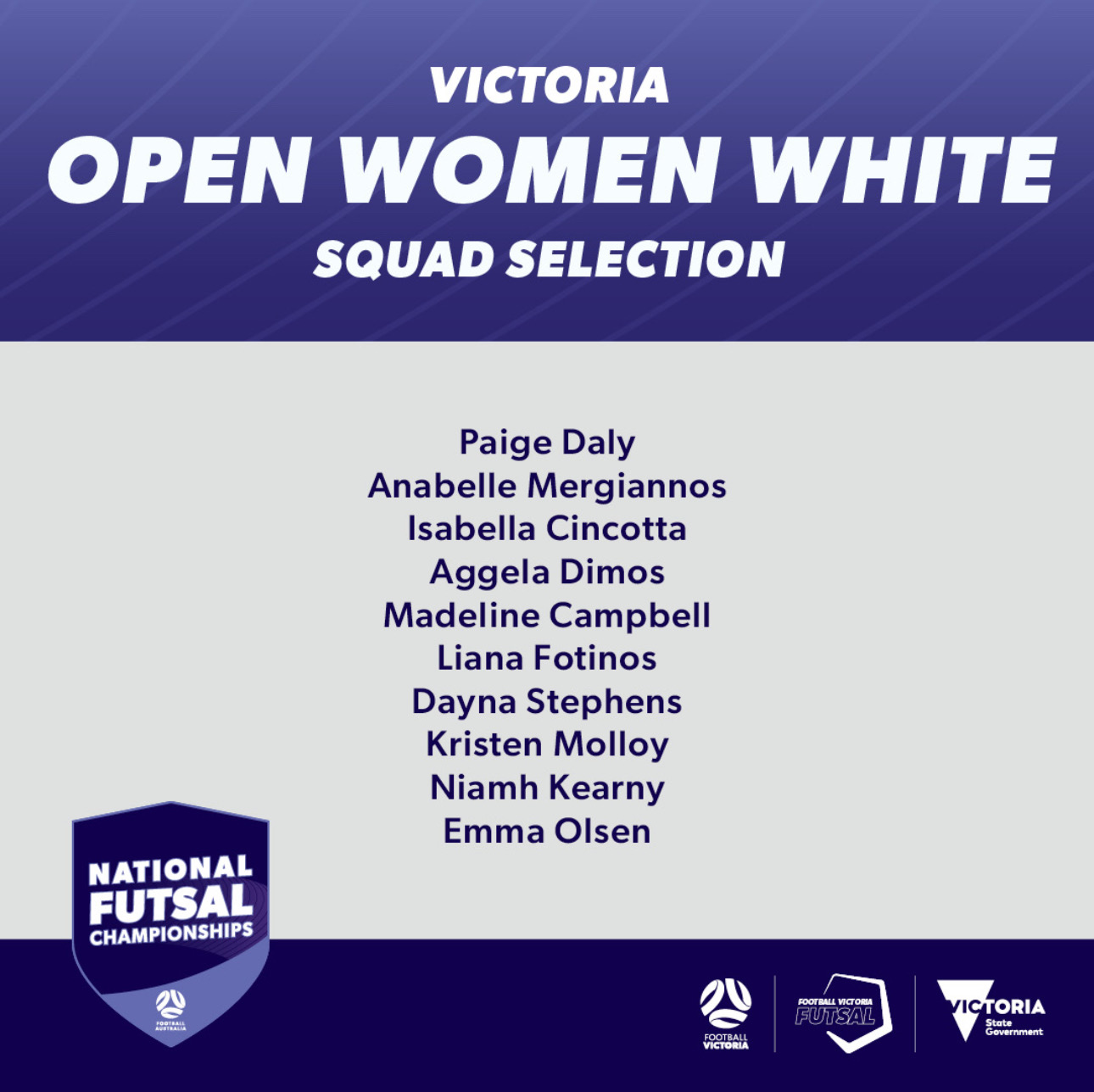 NFC Vic Squads Open Women White