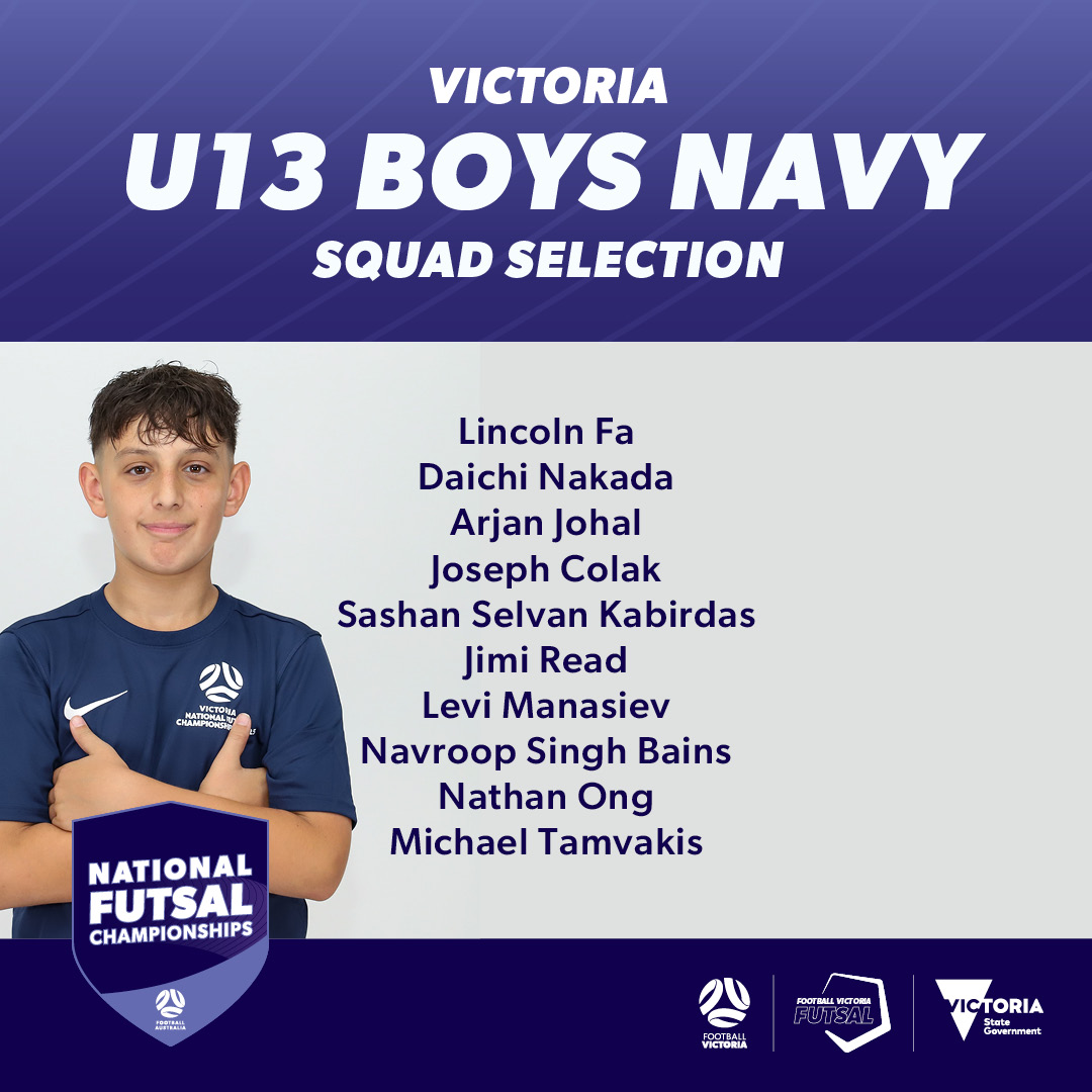 NFC25 VIC Squads U13 Boys Navy