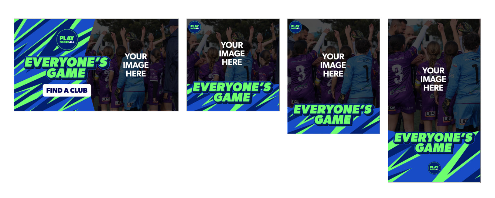 2025 Play Football set of editable creative assets
