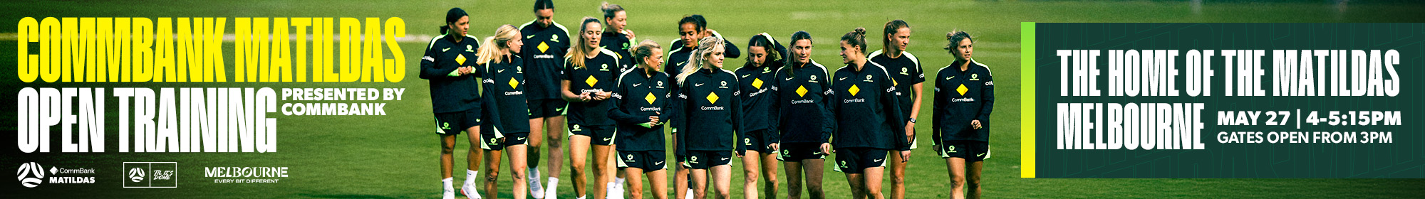 Commbank Matildas Open Training Session 27 May at The Home of The Matildas