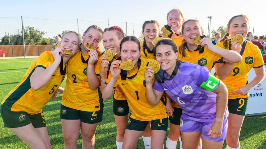 ParaMatildas group photo after winning the 2025 world cup.