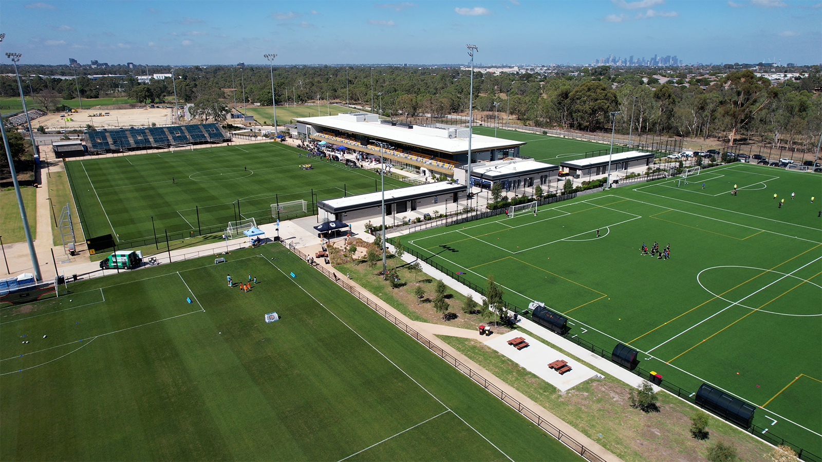 Aerial shot of The Home of The Matildas