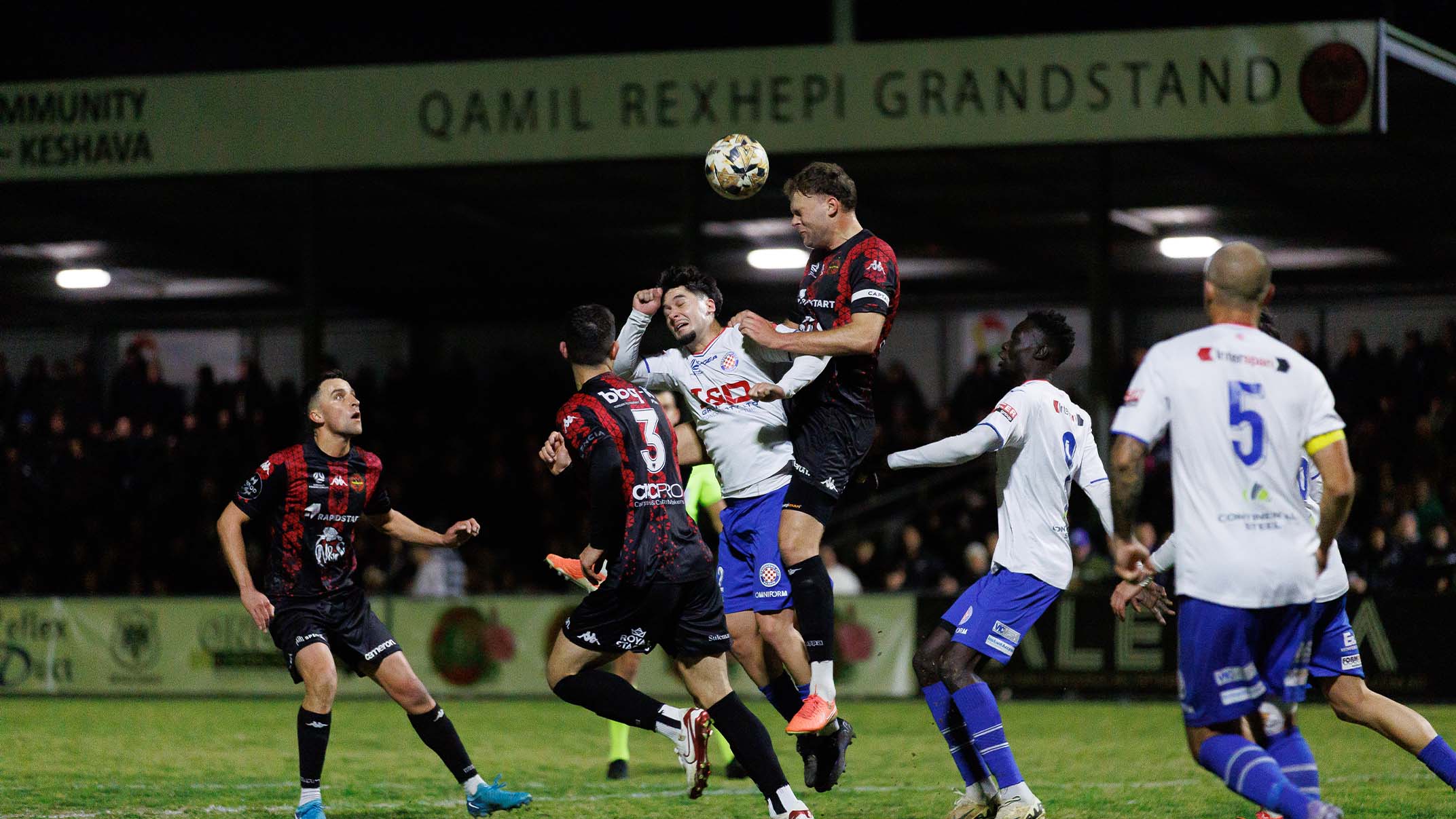 ball in action in dandy derby