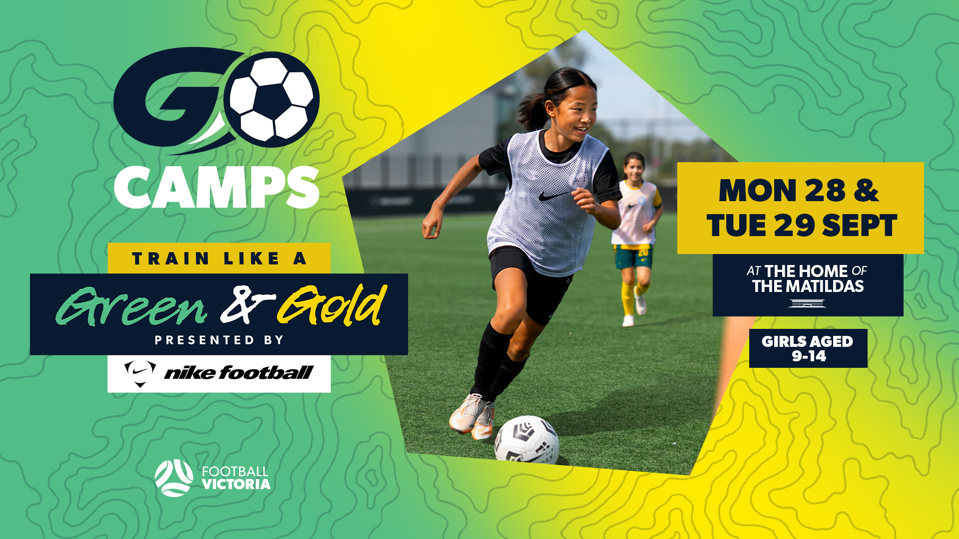 Go Camps Train Like a Green and Gold September 2026 at The Home of The Matildas