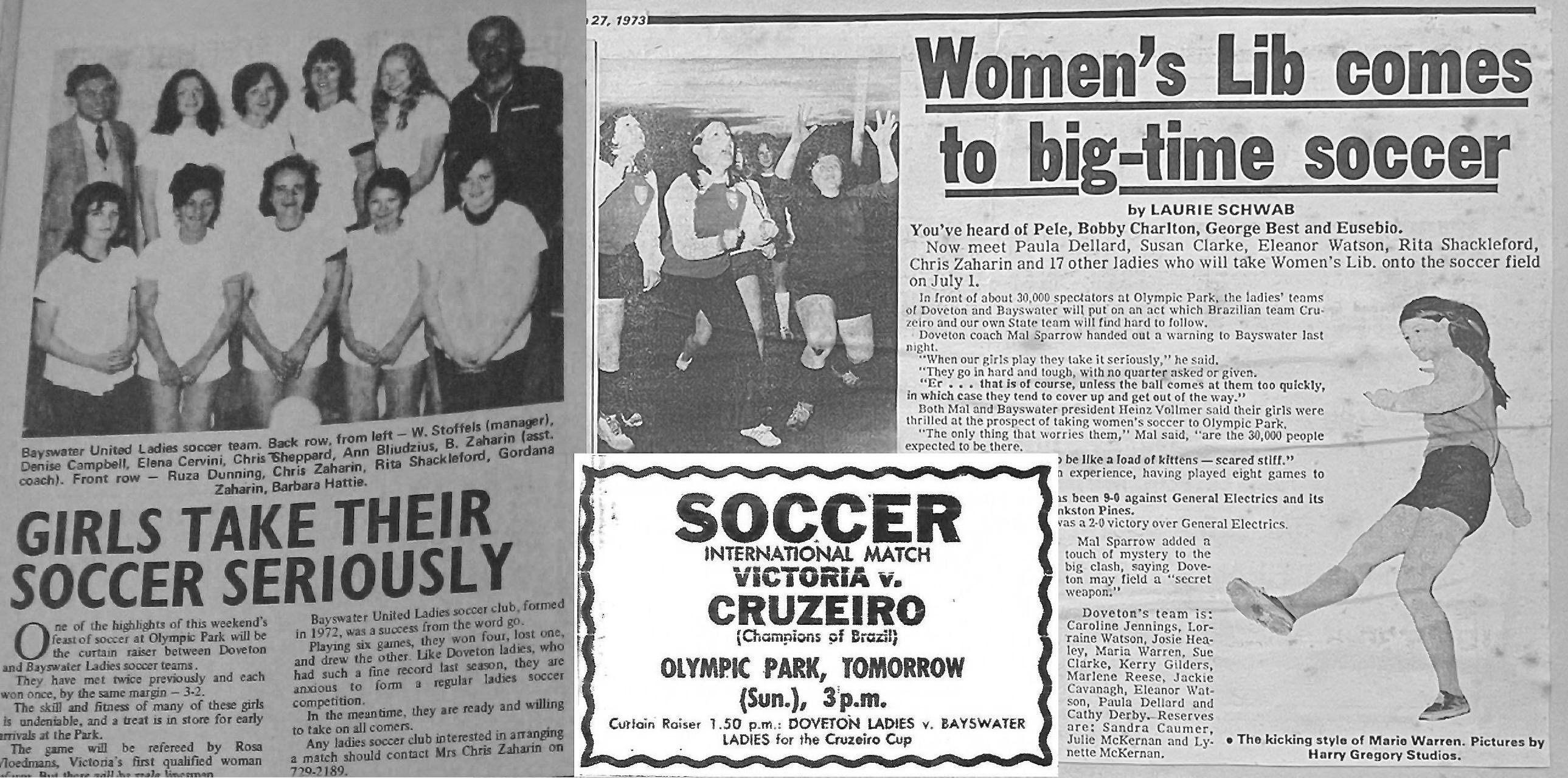 News Promotions for the Doveton v Bayswater match in 1973