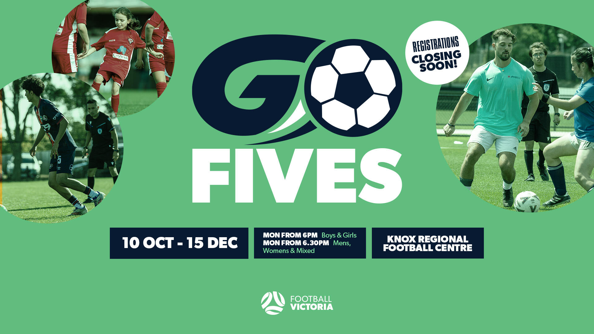 Go Fives October 2025 at Knox Regional Football Centre