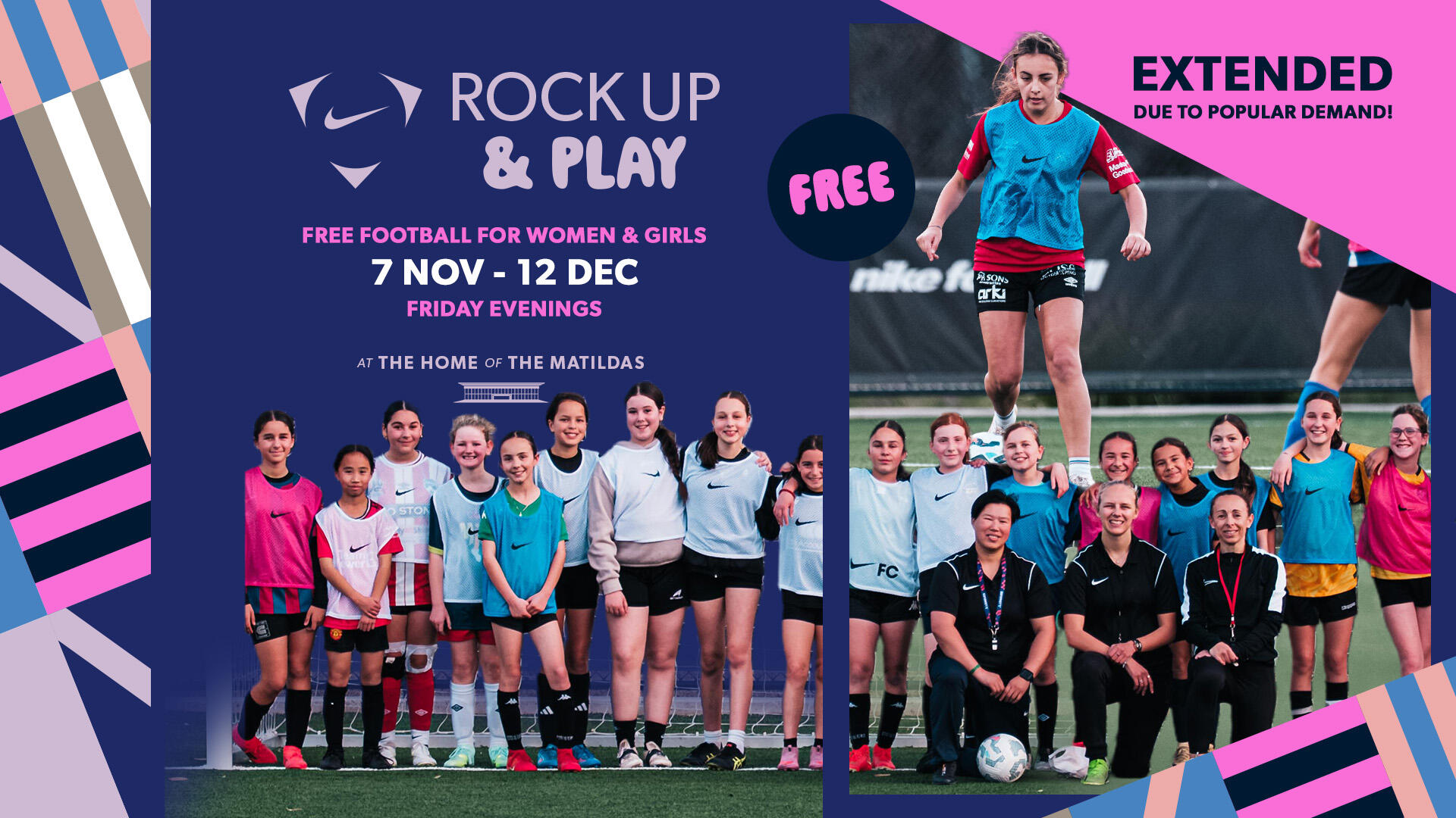 Nike Rock Up & Play Extended by Popular Demand Fridays November 7 to December 12