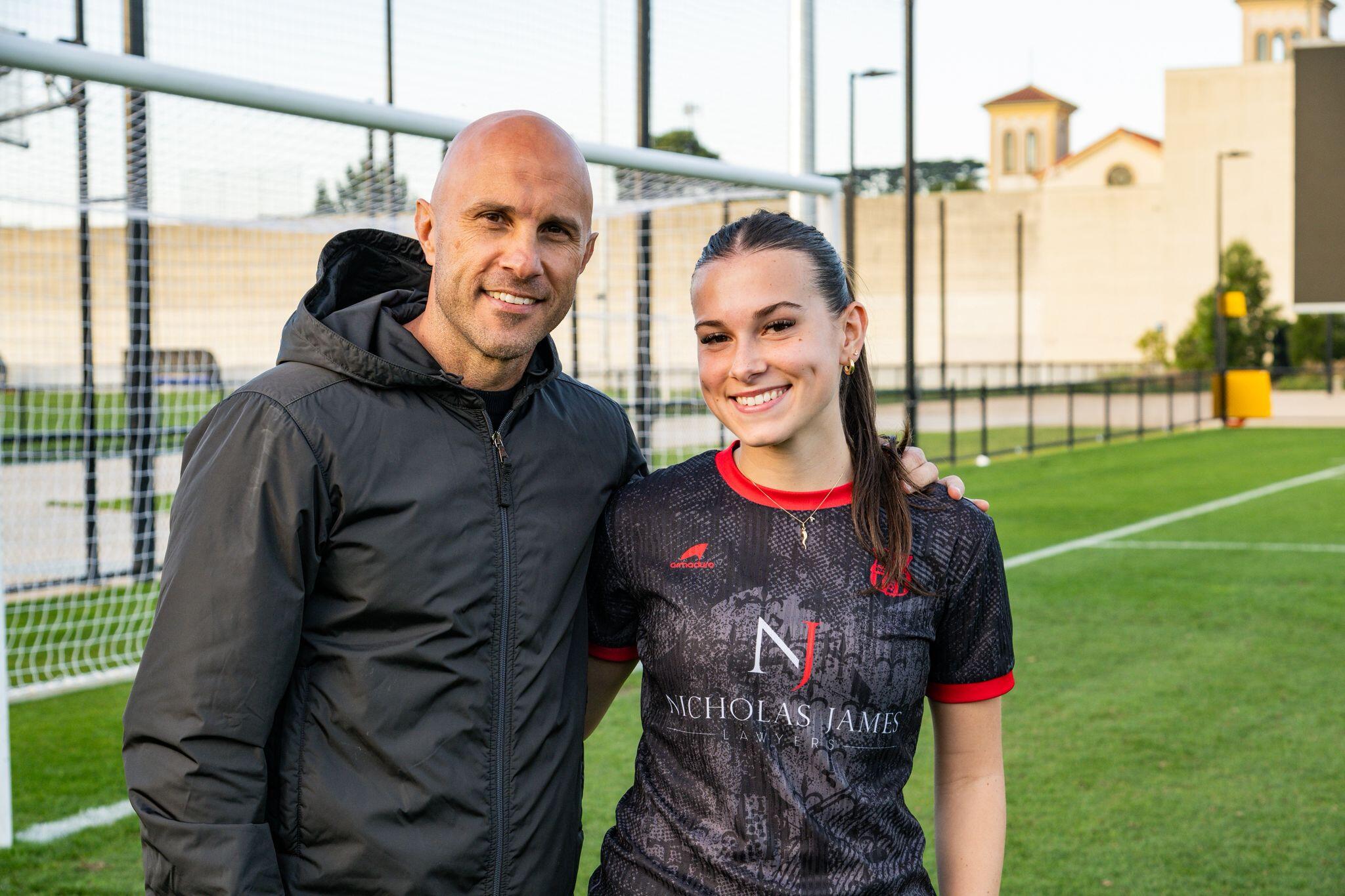alessia bresciano with mark bresciano
