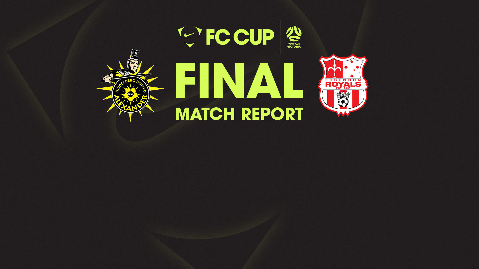 nike fc cup match report