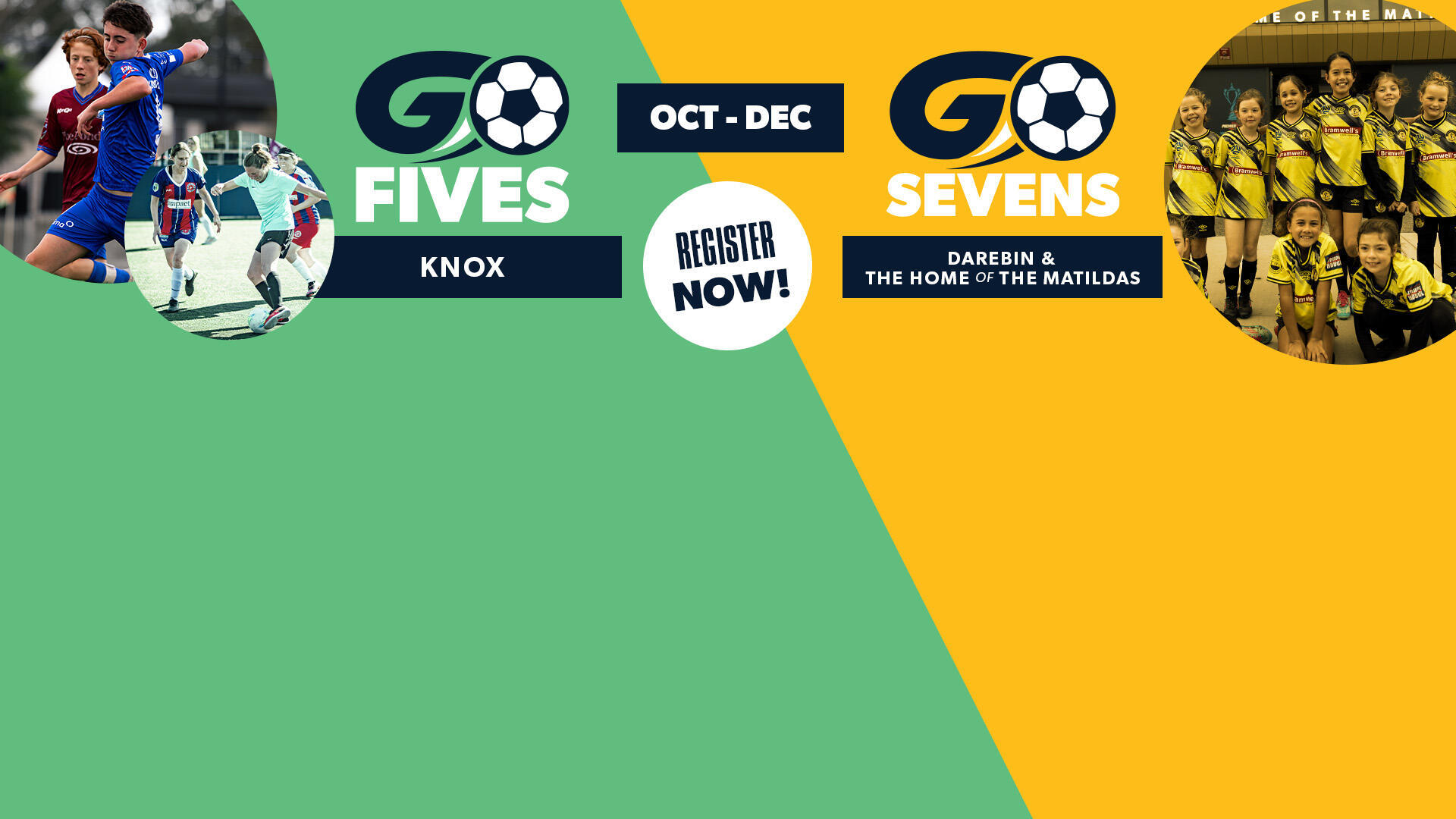 Go Camps Fives and Sevens at Knox, Darebin and The Home of The Matildas