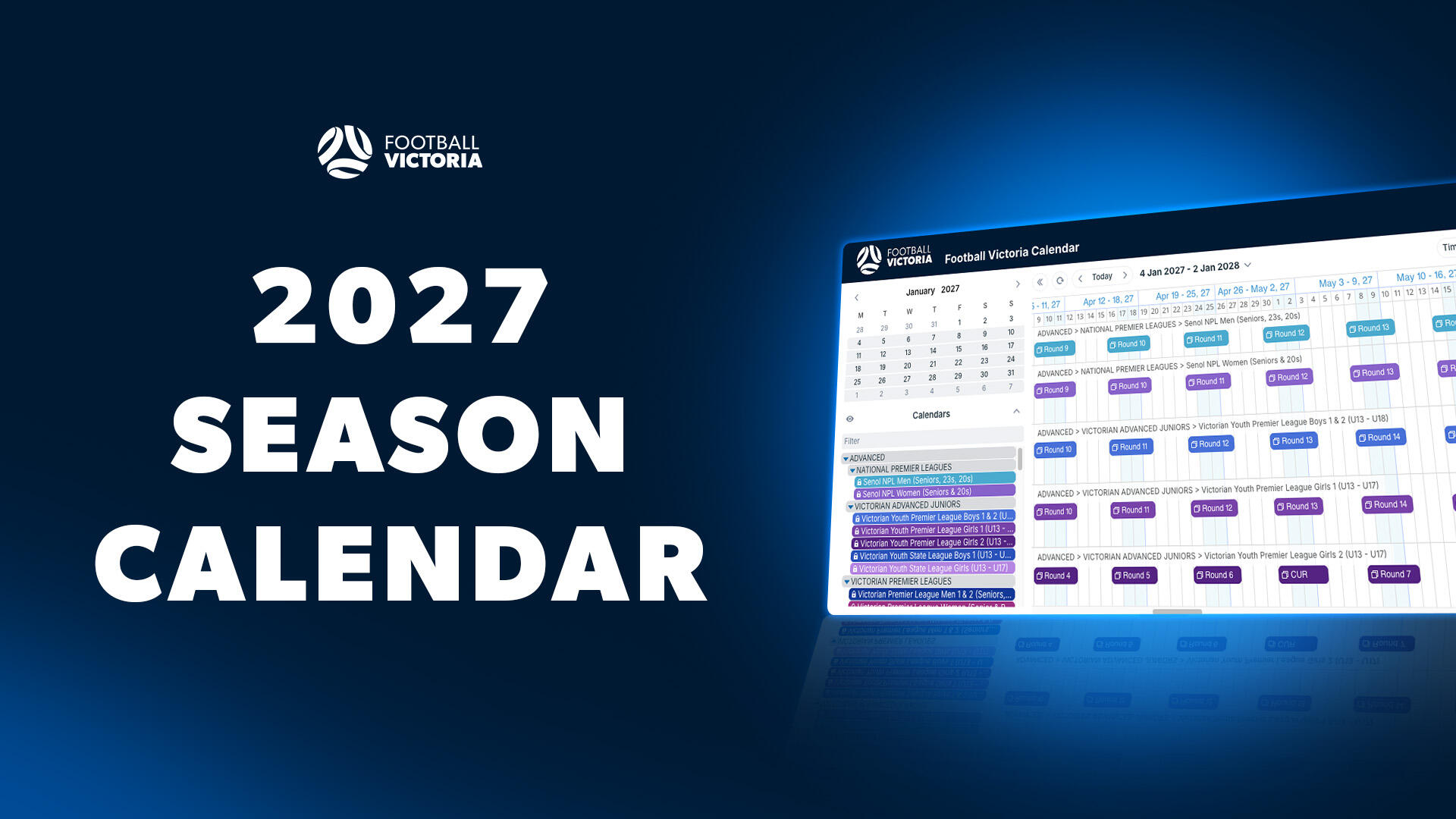 2027 Football Victoria Season Calendar released 
