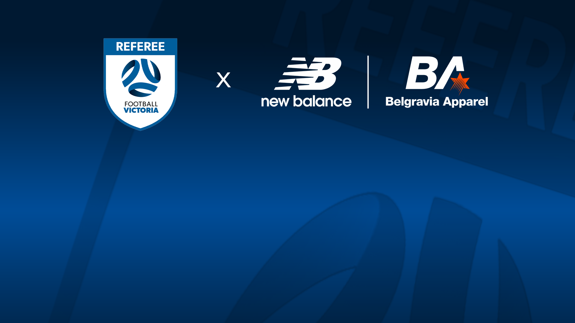 FV Referees and New Balance Belgravia sign 4 year apparel deal. 