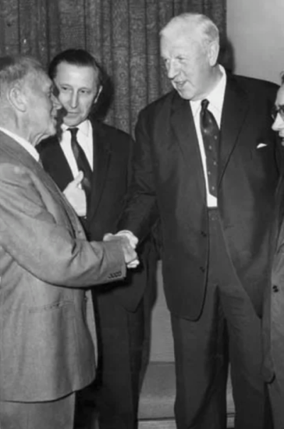 Harry Dockerty and Sir Stanley Rous