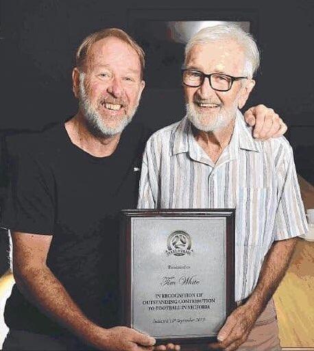 Jeff Olver and Tim White, Hall of Fame inductee