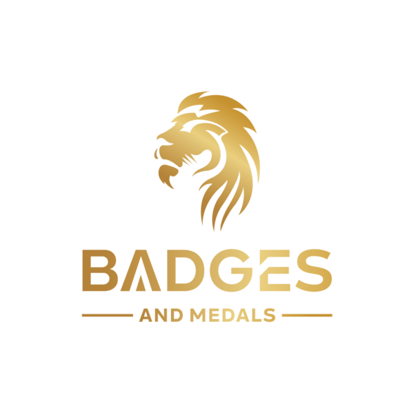 Badges and Medals Logo with Lion vector