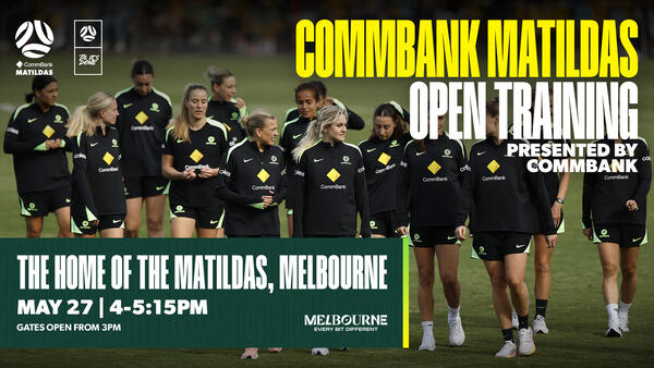 Commbank Matildas Open Training Session 27 May at The Home of The Matildas