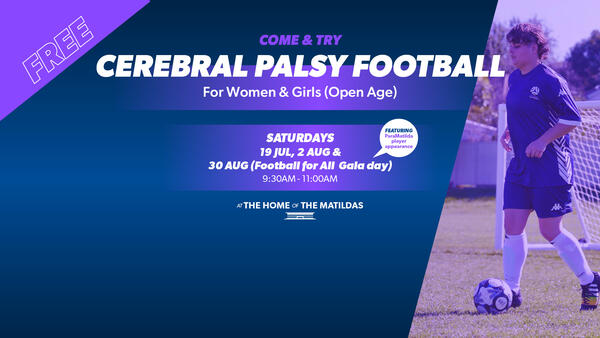 Come and Try Cerebral Palsy Football for Women and Girls July 2025