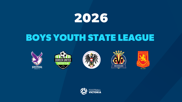 2026 Boys Youth State League elevated clubs