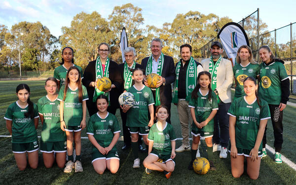 Bentleigh Greens celebrate funding for new pitch