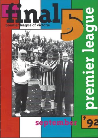 VPL 1992 Finals Series Program